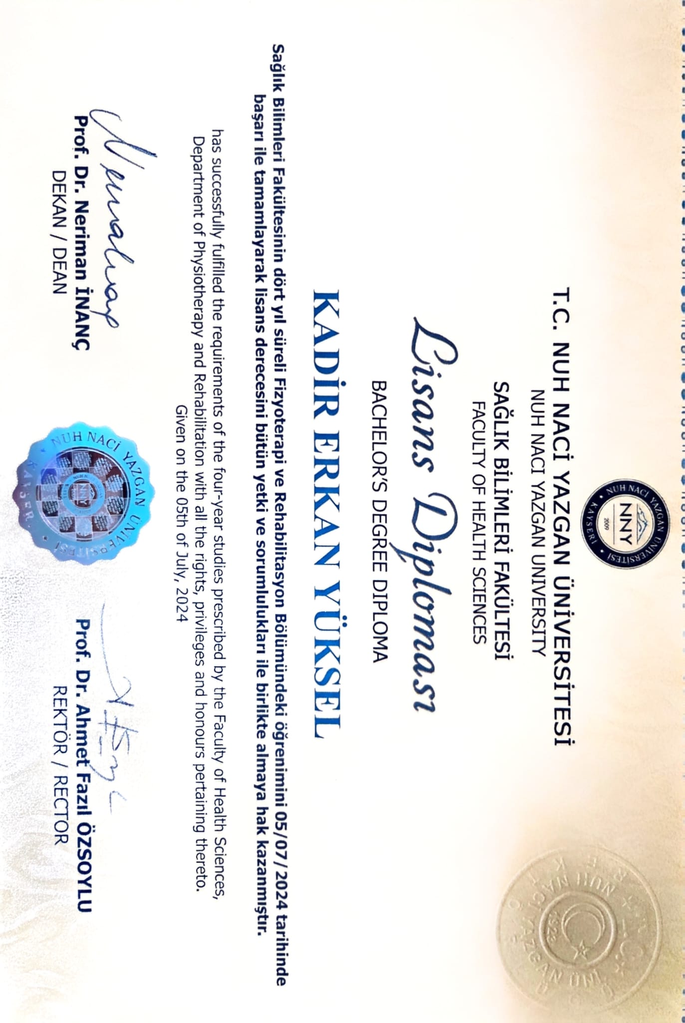 Lisans Diploması